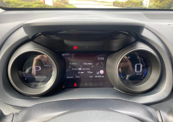 Toyota Yaris cena 84500 przebieg: 26353, rok produkcji 2021 z Kalisz małe 497